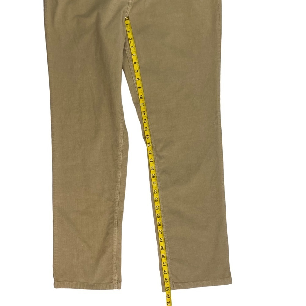 𝅺bullock & Jones Men’s Khaki Tan Corduroy Straight-Leg Pants, EUC, Size 40x34 - Picture 9 of 14